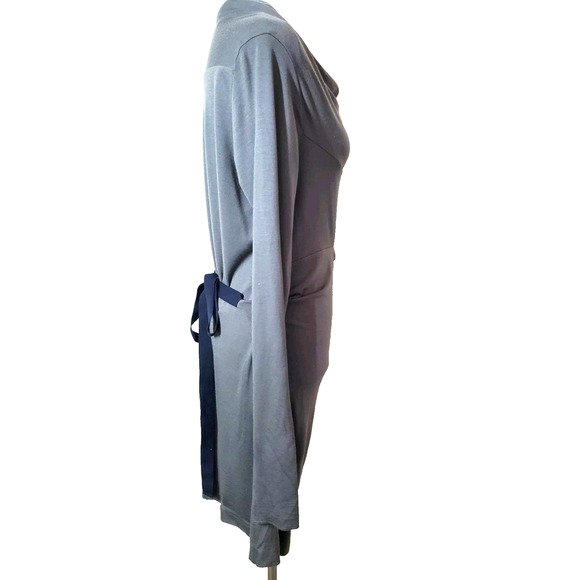 BRUNELLO CUCINELLI Italy Womens 6 DRESS Designer Avant Garde *flaws* Wool Gray - Picture 5 of 15